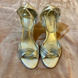 Ralph Lauren Silver Heels